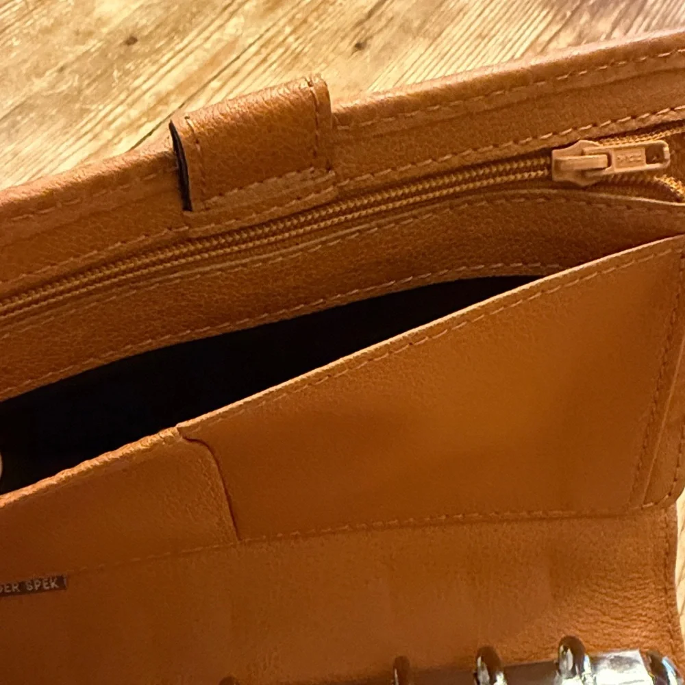 Leather Planner Organizer in Tan - Classic Home Office Accessory